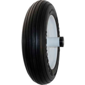 Marathon 00003 3.50/2.50-8 Flat Free Wheelbarrow Tire - Ribbed Tread - 6
