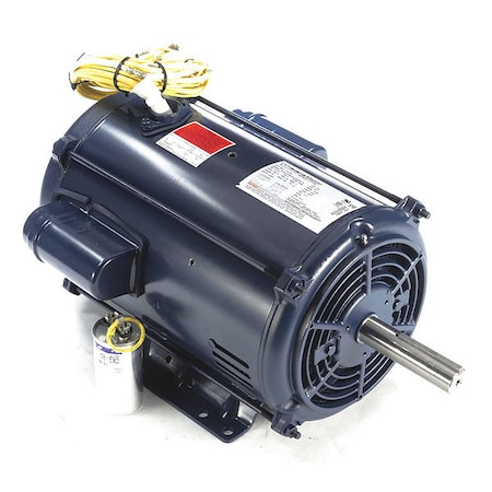 Crop Dryer Motor, Capacitor-Start/Run, 10 HP, 230V AC, 3, 455 Nameplate RPM, 215TZ Frame MPN:215TBDW17003