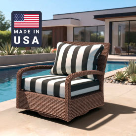 California Umbrella Deep Seat Cushion Rectangular Memory Foam Core Sunbrella Cabana Classic Fabric 199484072280