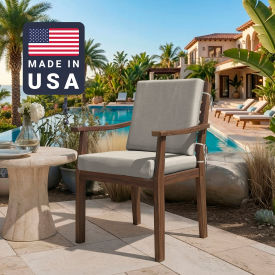 California Umbrella Dining Chair Cushion Square Memory Foam Core Sunbrella Canvas Fabric 199484072686