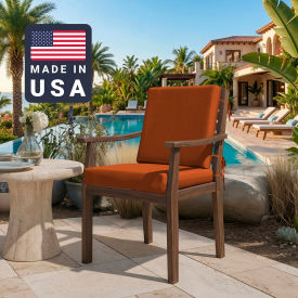 California Umbrella Dining Chair Cushion Square Memory Foam Core Sunbrella Tuscan Fabric 199484072792
