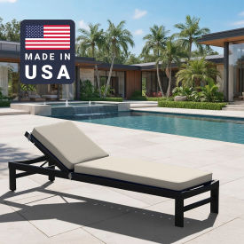 California Umbrella Chaise Lounge Cushion Rectangular Memory Foam Core Sunbrella Canvas Fabric 199484073805