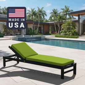 California Umbrella Chaise Lounge Cushion Rectangular Memory Foam Core Sunbrella Macaw Fabric 199484073928