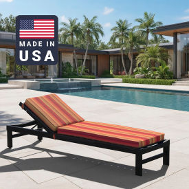 California Umbrella Chaise Lounge Cushion Memory Foam Core Sunbrella Astoria Sunset Fabric 199484073942