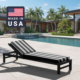 California Umbrella Chaise Lounge Cushion Memory Foam Core Sunbrella Cabana Classic Fabric 199484073966