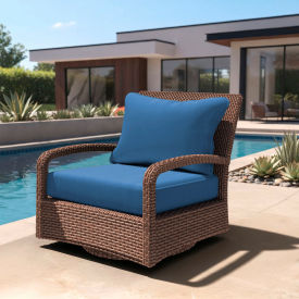 California Umbrella Deep Seat Cushion Fiber Back Foam Seat Olefin Capri Fabric 199484074321