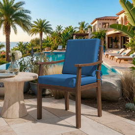 California Umbrella Dining Chair Cushion Foam Filled Olefin Capri Fabric 199484074376