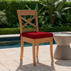 California Umbrella Seat Pad Cushion Foam Filled Olefin Red Fabric Set of 2 199484074406 - Pkg Qty 2