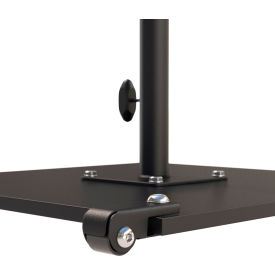 California Umbrella CRL Patio Umbrella Base with 2 Casters 70 lb. Black CRL070-BLACK