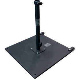 California Umbrella CRL Patio Umbrella Base with 2 Casters 100 lb. Black CRL100-BLACK