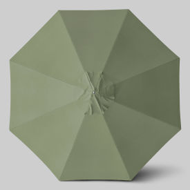 California Umbrella Newport 11' Patio Umbrella Teak Simulation Pole Sunbrella Spa AATF118AH112-5413-SWV