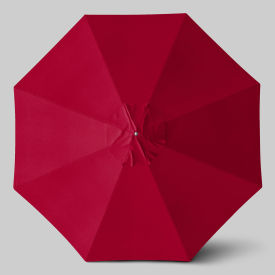 California Umbrella Newport 11' Patio Umbrella Matte White Pole Sunbrella Jockey Red AATF118AH171-5403-SWV