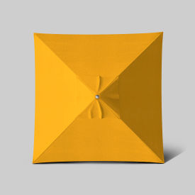California Umbrella Newport 6' x 6' Patio Umbrella Silver Anodized Pole Sunbrella Sunflower Yellow AATF604AH002-5457