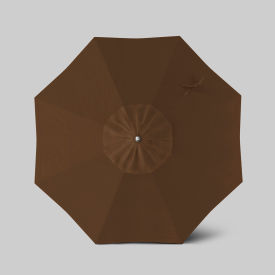 California Umbrella Newport 7.5' Patio Umbrella Teak Simulation Pole Sunbrella Teak AATF758AH112-5488