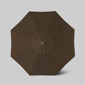 California Umbrella Newport 7.5' Patio Umbrella Matte White Pole Sunbrella Cocoa AATF758AH171-5425