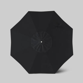 California Umbrella Newport 7.5' Patio Umbrella Black Pole Sunbrella Black AATF758AH709-5408