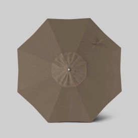 California Umbrella Newport 7.5' Patio Umbrella Black Pole Sunbrella Taupe AATF758AH709-5461