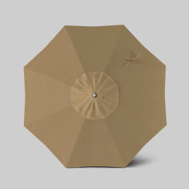 California Umbrella Newport 7.5' Patio Umbrella Black Pole Sunbrella Linen Sesame AATF758AH709-8318