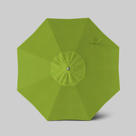 California Umbrella Newport 7.5' Patio Umbrella Ashwood Simulation Pole Sunbrella Macaw AATF758AH724-5429