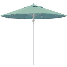 California Umbrella 9' Patio Umbrella Newport Series Silver Pole Sunbrella 1A Spa AATF908AH002-5413