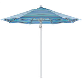 California Umbrella 9' Patio Umbrella Newport Series Silver Pole Sunbrella 1A Dolce Oasis AATF908AH002-56001