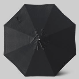 California Umbrella Newport 9' Patio Umbrella Matte White Pole Sunbrella Black AATF908AH171-5408
