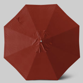 California Umbrella Newport 9' Patio Umbrella Black Pole Sunbrella Terracotta AATF908AH709-5440