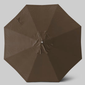 California Umbrella Newport 9' Patio Umbrella Ashwood Simulation Pole Sunbrella Cocoa AATF908AH724-5425