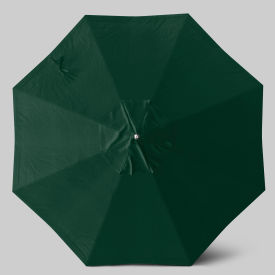 California Umbrella Newport 9' Patio Umbrella Ashwood Simulation Pole Sunbrella Forest Green AATF908AH724-5446