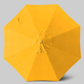 California Umbrella Newport 9' Patio Umbrella Ashwood Simulation Pole Sunbrella Sunflower Yellow AATF908AH724-5457
