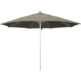California Umbrella Venture 11' Patio Umbrella Silver Pole Sunbrella 1A Spectrum Dove Fabric ALTO118002-48032