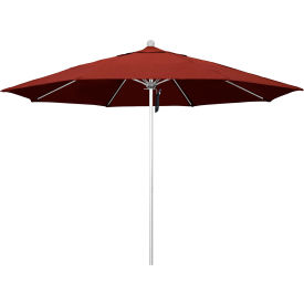 California Umbrella Venture 11' Patio Umbrella Silver Pole Sunbrella 2A Hennal Fabric ALTO118002-5407