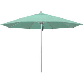 California Umbrella Venture 11' Patio Umbrella Silver Pole Sunbrella 1A Spa Fabric ALTO118002-5413