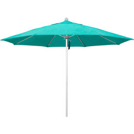 California Umbrella Venture 11' Patio Umbrella Silver Pole Sunbrella 1A Aruba Fabric ALTO118002-5416