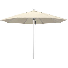 California Umbrella Venture 11' Patio Umbrella Silver Pole Olefin Antique Beige Fabric ALTO118002-F22