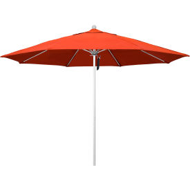 California Umbrella Venture 11' Patio Umbrella Silver Pole Olefin Sunset Fabric ALTO118002-F27