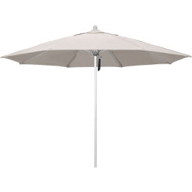 California Umbrella Venture 11' Patio Umbrella Silver Pole Olefin Woven Granite Fabric ALTO118002-F77
