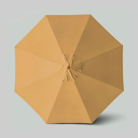 California Umbrella Venture 11' Patio Umbrella Teak Simulation Pole Sunbrella Wheat ALTO118112-5414