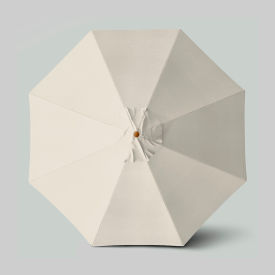 California Umbrella Venture 11' Patio Umbrella Teak Simulation Pole Sunbrella Canvas ALTO118112-5453