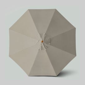 California Umbrella Venture 11' Patio Umbrella Teak Simulation Pole Olefin Woven Granite ALTO118112-F77