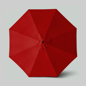 California Umbrella Venture 11' Patio Umbrella Bronze Pole Olefin Red ALTO118117-F13