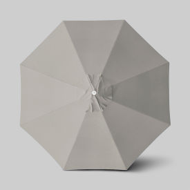 California Umbrella Venture 11' Patio Umbrella Ashwood Simulation Pole Sunbrella Granite ALTO118724-5402