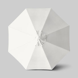 California Umbrella Venture 11' Patio Umbrella Ashwood Simulation Pole Sunbrella Natural ALTO118724-5404