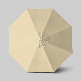 California Umbrella Venture 11' Patio Umbrella Ashwood Simulation Pole Sunbrella Antique Beige ALTO118724-5422