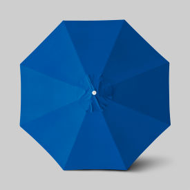 California Umbrella Venture 11' Patio Umbrella Ashwood Simulation Pole Olefin Royal Blue ALTO118724-F03
