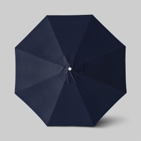 California Umbrella Venture 11' Patio Umbrella Ashwood Simulation Pole Olefin Navy Blue ALTO118724-F09