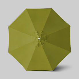 California Umbrella Venture 11' Patio Umbrella Ashwood Simulation Pole Olefin Kiwi ALTO118724-F55