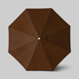 California Umbrella Venture 11' Patio Umbrella Ashwood Simulation Pole Olefin Teak ALTO118724-F71