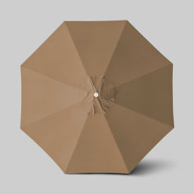 California Umbrella Venture 11' Patio Umbrella Ashwood Simulation Pole Olefin Woven Sesame ALTO118724-F76