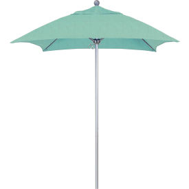 California Umbrella Venture 6' Patio Umbrella Silver Pole Sunbrella 1A Spa Fabric ALTO604002-5413